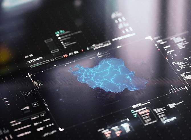 Map of Asia within Janes data visualisation - Links to Country and CBRN profiles
