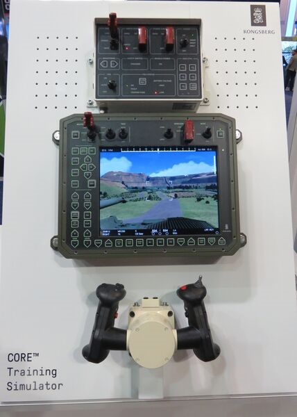 The Kongsberg CORE Training Simulator for the Protector RWS displayed at I/ITSEC 2021.