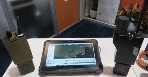 Ravenswood has upgraded some of its MGTS components for the British Army's TESIK contract: FREDI-T (left), O/C/M tablet (centre), ECM emulator (right).