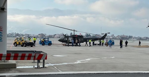 Four Huey II helicopters donated by the US arrived at Sarajevo airport on 4 December.