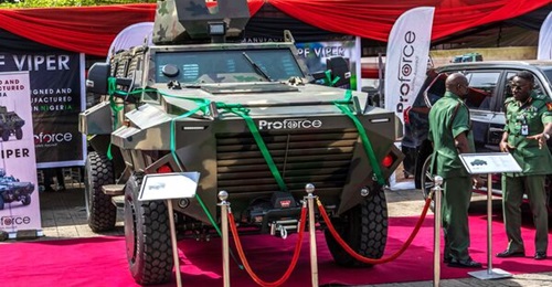One of the two Viper APCs displayed by Proforce during the COAS Conference.