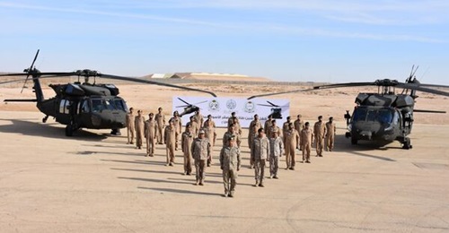The Royal Saudi Land Forces inaugurated its UH-60M Black Hawk helicopters at King Khalid Military City.