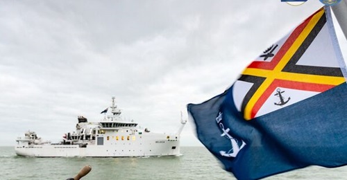Belgica, the new oceanographic research vessel being built by Freire Shipyard for the Belgium Navy, arrived in Belgium on 14 December.