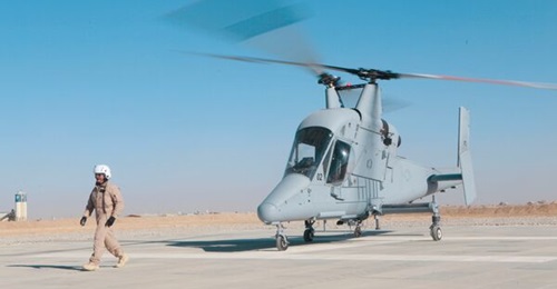 The Kaman K-MAX optionally manned helicopter. The USMC commandant on 14 December alluded to the aircraft, saying the corps would “absolutely” use unmanned vertical lift aircraft to resupply, rearm, and sustain forces as it used the capabili...