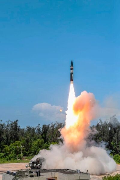 The DRDO test-launched a new Agni-class ballistic missile - designated Agni P - from Abdul Kalam Island off the coast of India's eastern state of Odisha on 28 June.