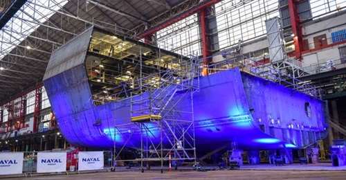 Naval Group laid the keel for the French Navy's first FDI frigate on 16 December.