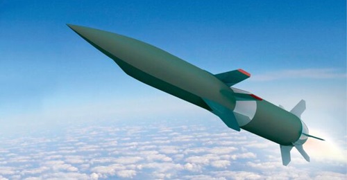 Artist's rendering of the DARPA-USAF Hypersonic Air-breathing Weapon Concept. Northrop Grumman, which is teaming with Raytheon on the effort, predicts more flight tests in the next 12-18 months.