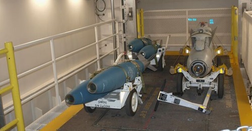 The final Advanced Weapon Elevator for aircraft carrier USS 
        
         was turned over to the ship's crew.