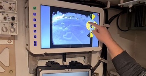 One of the Nir-Or displays that are being installed in Israel's new Namer APCs.