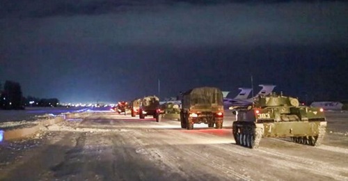 A Russian-led rapid reaction force began deploying to Kazakhstan in the early hours of 6 January.