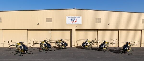 All six MD 530G helicopters for Malaysia are lined up at MDHI's Texas training facility for their official handover to the Malaysian MoD. They are currently in transit to Malaysia, arriving before the end of Q1 2022.