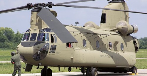 Saudi Arabia has received its first CH-47F Chinook helicopters, similar to this US Army model.