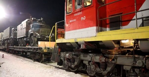 Russian troops and equipment arrived in Belarus this month.