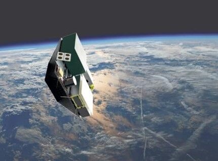 A CGI representation of Titania, a laser communications device