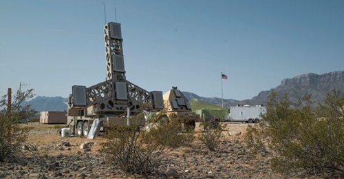 A prototype fire-control radar is being used to track threats and pass information to weapons during ABMS tests at White Sands Missile Range in 2020.