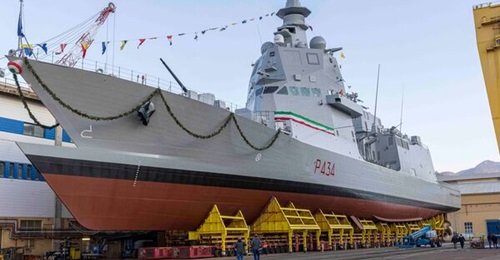 is the fourth of seven PPAs being built by Fincantieri for the Italian Navy.
