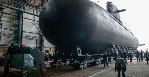 The second Lada-class SSK, 
        
        pictured at its launch in September 2018. According to Admiralty Shipyards, the boat is gearing up for its second phase of sea trials.