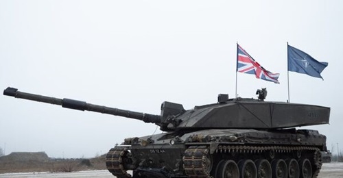 The UK is doubling the number of personnel in the EFP battlegroup it leads in Estonia and sending additional equipment, including Challenger 2 tanks (pictured) and AFVs.