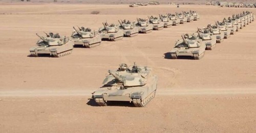 M1A1SA MBTs from the 2nd Royal Tank Brigade, which is based in Errachidia, the headquarters of the new Zone East.