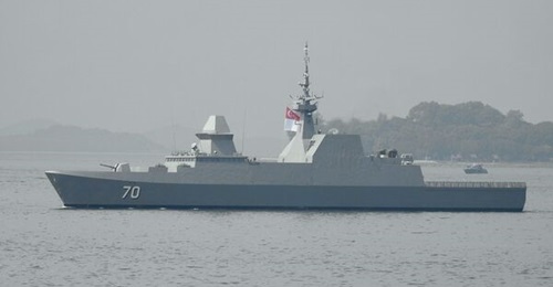 A Republic of Singapore Navy Formidable-class frigate seen here in the Singapore Strait. The ships are set to undergo a mid-life upgrade programme to enhance their combat capabilities.