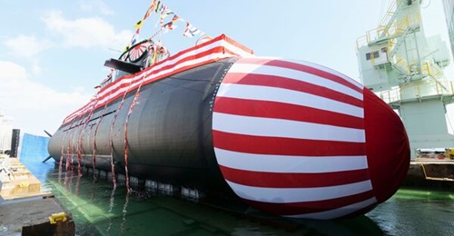 , seen here at its launch ceremony in October 2020. The vessel was commissioned in March 2022.