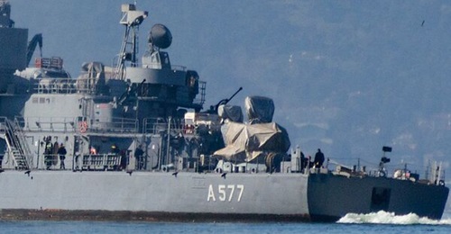 TCG 
        
         is pictured in late February with a new gun system installed in the place of its usual aft gun turret. While the whole gun turret and the associated radar and other sensor systems are under wraps, the outline is compatib...