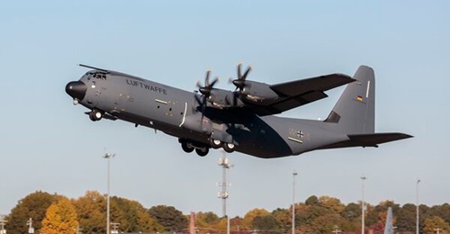 Germany's Lockheed Martin C-130J Hercules to be equipped with Hensoldt missile defence system.
