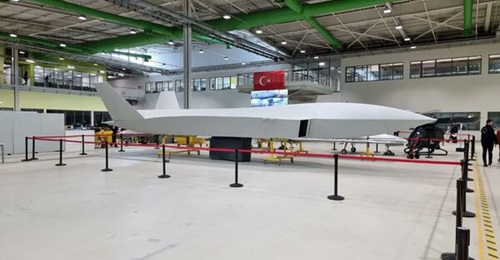 The first MIUS prototype fuselage seen on the assembly line in images released by manufacturer Baykar Makina on 12 March.