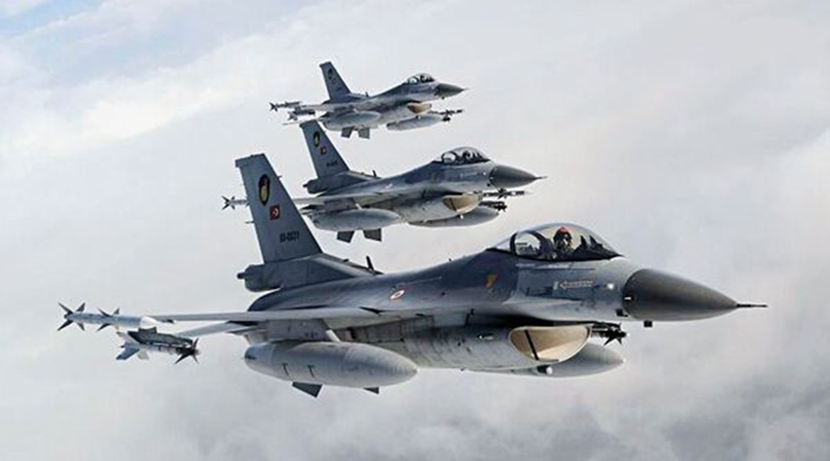 A file photo of Turkish F-16s. The NATO ally has for the first time in 15 years joined the Baltic Air Policing mission, with four F-16s flying out of Malbork Air Base in Poland.
