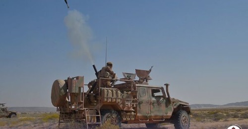 Omani soldiers firing what appears to be an ESLAIT A3MS.