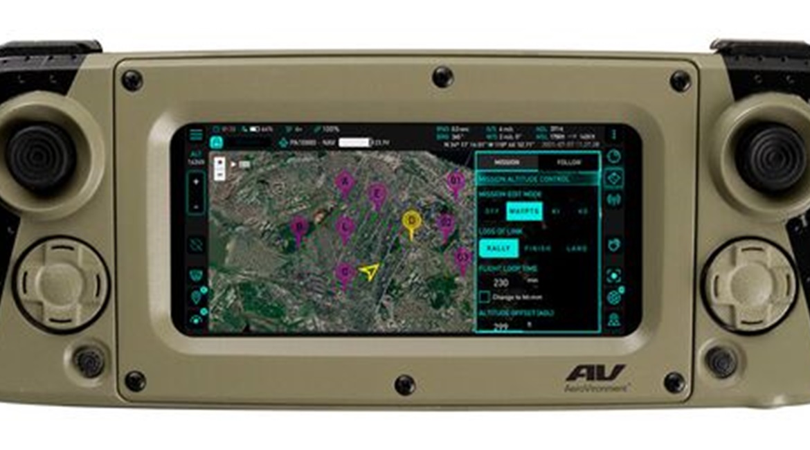 The user interface and hand device for AeroVironment's new Crysalis ground control solution for the company's robotic products.