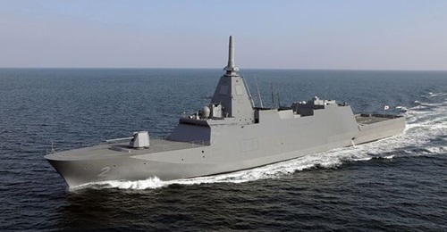 The JMSDF commissioned its first Mogami-class frigate, JS 
        
        , on 22 March 2022.