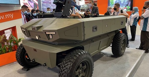 Malaysia's Kawbra UGV, pictured above, has been developed by the government's Science and Technology Research Institute for Defence (STRIDE).