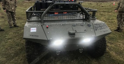 Horiba Mira's VIKING during demonstrations on Salisbury Plain, March 2022