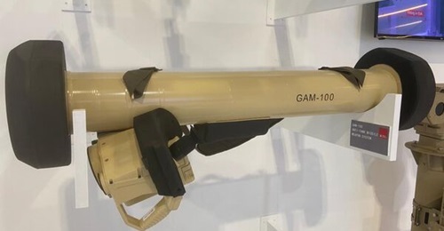Poly Defence's GAM-100 short-range ATGM has a maximum speed of 170 m/s.