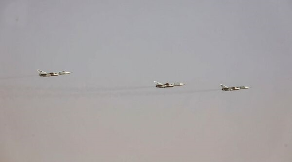 Three Su-24 strike aircraft featured in the LNA parade on 30 May. It is unclear if they were actually flown by Libyans.