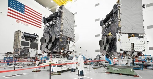 The ADF relies on WGS-6 (on the far left), a military communications satellite built by Boeing, that is part of the United States' WGS (Wideband Global Satellite Communications) system. Its development was funded by the Australian government.