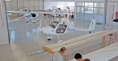 Pipistrel workers prepare aircraft for delivery to customers.