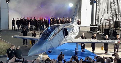 Seen during its official rollout in October 2018, the L-39NG has been acquired by Hungary for pilot training and reconnaissance.