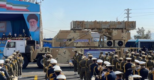 The new air-defence system is identified as the Tactical Hunter/Sayyad.