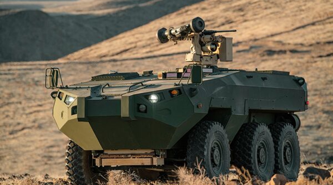 The Textron Systems' Cottonmouth, its bid for the USMC's ARV prototyping contract, is seen here. The USMC has selected Textron Systems and GDLS to build ARV prototypes in advance of a fiscal year 2023 decision. BAE Systems is also studying if its ACV p...