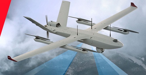 Tekever AR3 with hot-swappable VTOL capability.