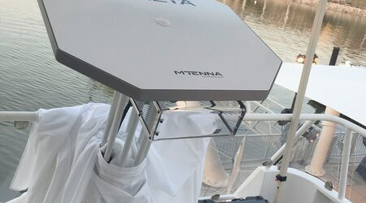 Kymeta showed its commercial maritime system at the Satellite 2016 conference in Washington, DC. Similar systems are in use by the US in military applications.