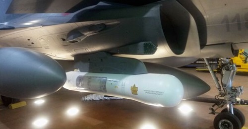 Thales TALIOS targeting pod on Rafale aircraft.