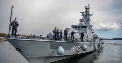 was delivered to the Royal Swedish Navy on 4 May following the completion of its refit.