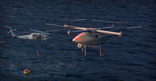 A rendering of the Kaman Kargo UAV for the US Marines.