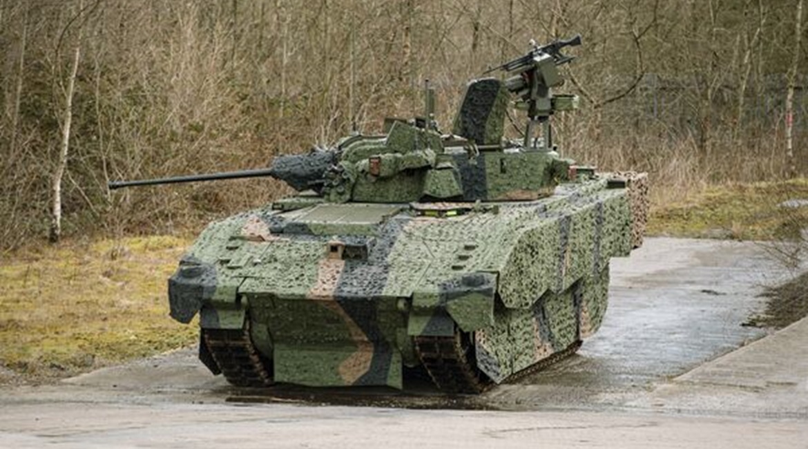 General Dynamics UK AJAX tracked reconnaissance vehicle for the British Army.
