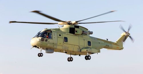 The first of four AW101 ASW/CSAR helicopters for the Polish Navy conducted its maiden flight on 19 July at Leonardo's Yeovil facility.