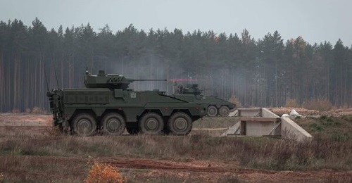Slovenian Boxers will be based on the Lithuanian version (pictured), which is equipped with a Rafael Samson Mk II RWS.