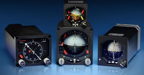 Extant Aerospace has acquired the Electromagnetic Indicator product line from Astronautics Corporation of America. The unit on the left is a horizontal situation indicator. The others are attitude director indicators.